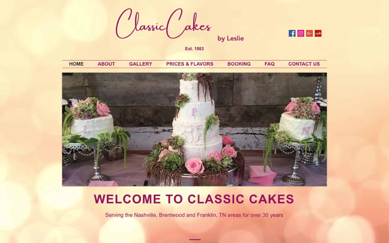 Before: old website